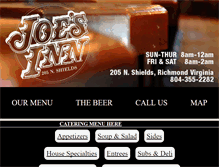 Tablet Screenshot of joesinnrva.com